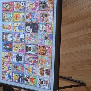 Colorful Dog-Themed Puzzle
